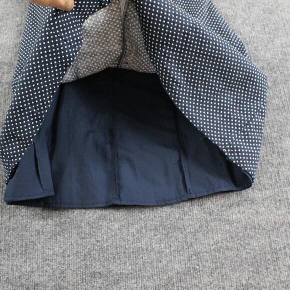 Caroline Constas Dress Women 6 Polka Dot Linen Blend Mini Lined Whimsical Playfu - Picture 12 of 13